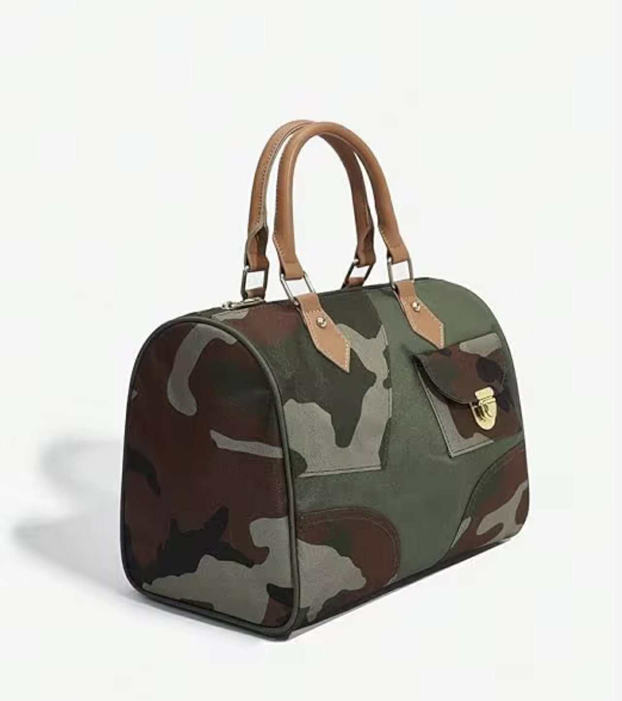 Junk Camo Patch Satchel Handbag (PRE-ORDER)