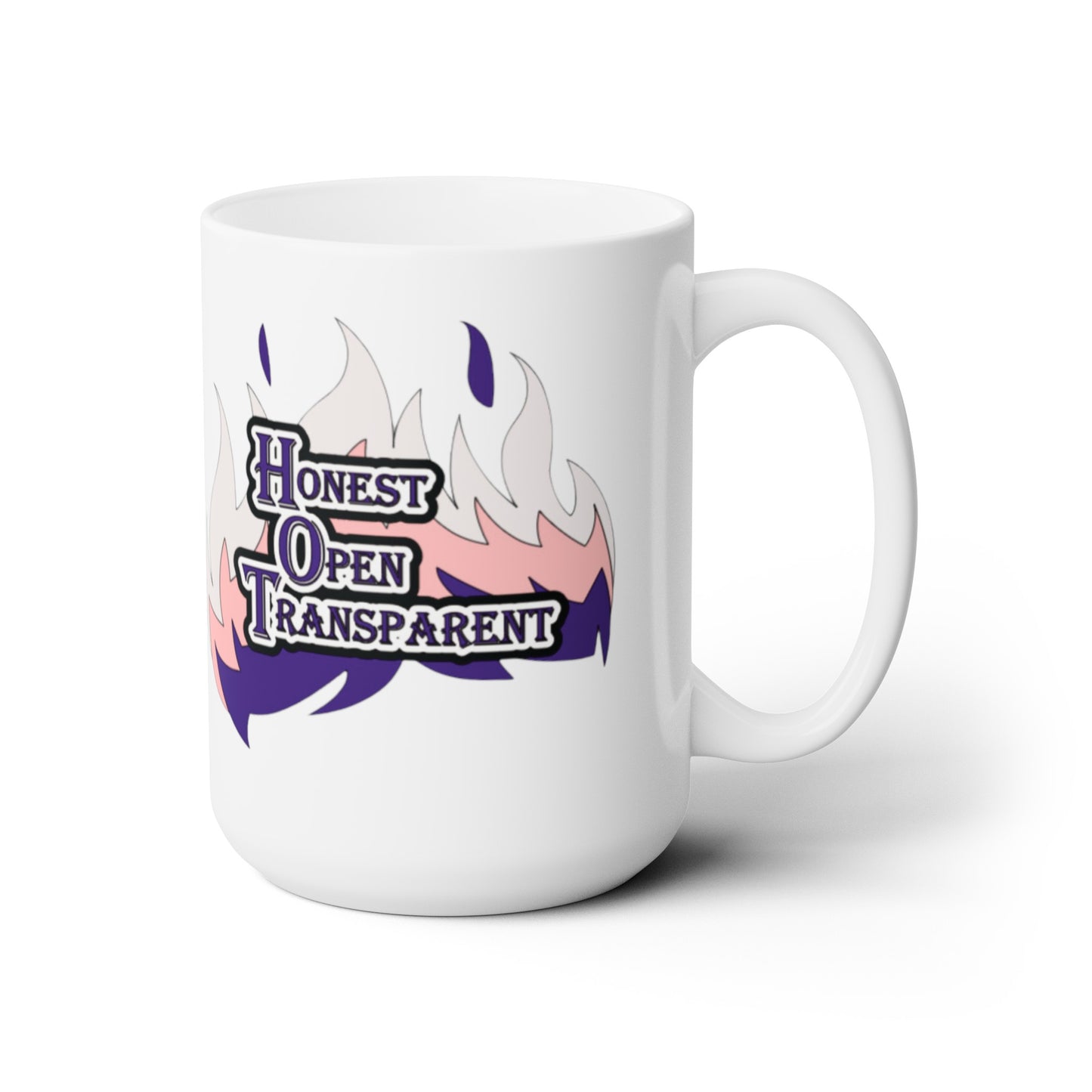 H.O.T. Honest, Open, and Transparent Ceramic Mug (White)