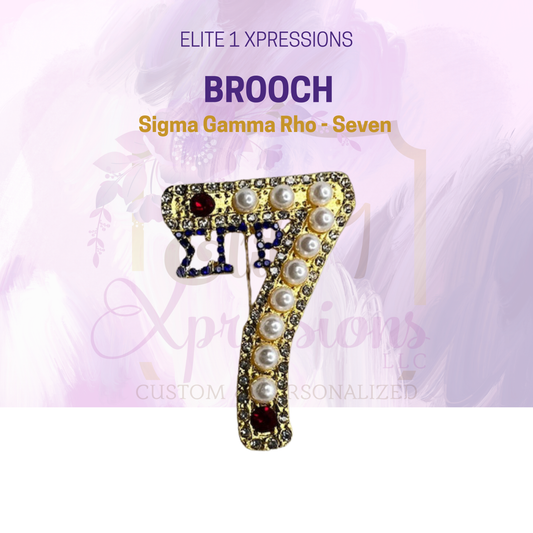 Brooch ~ Sigma Gamma Rho - Seven