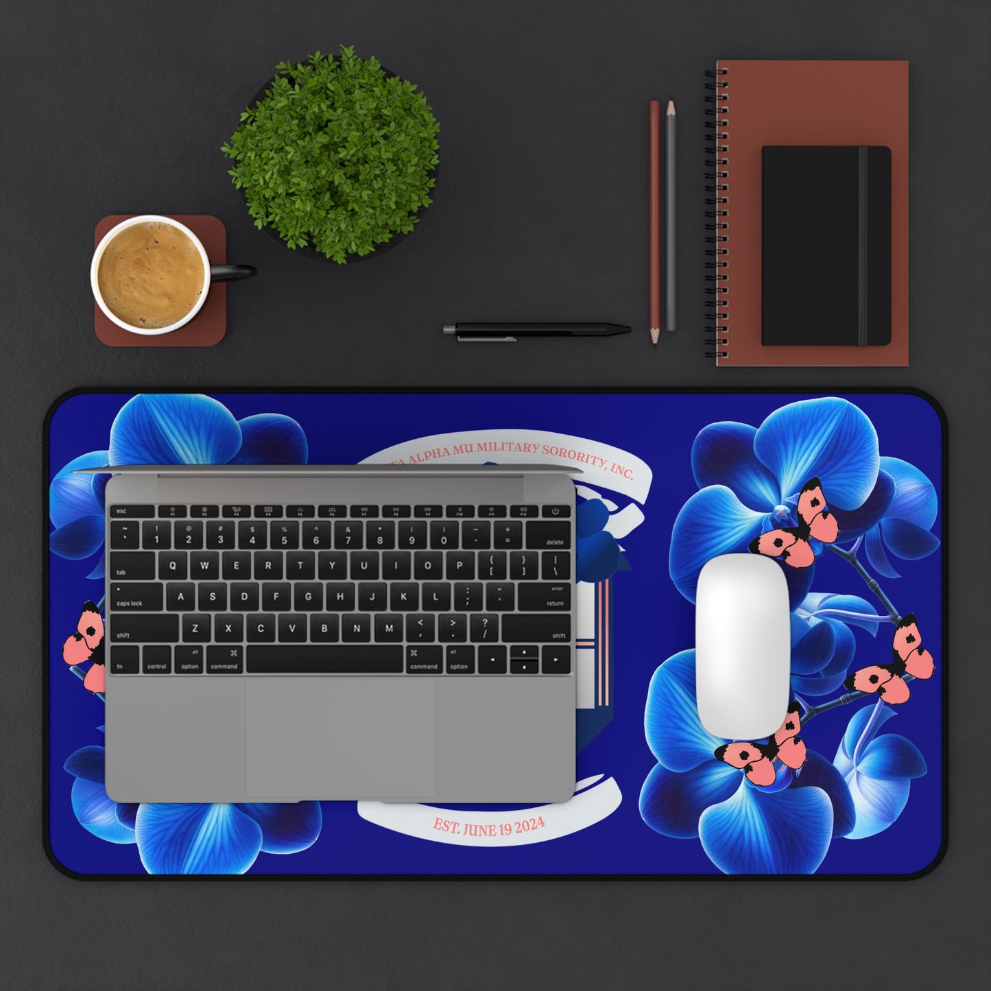 Theta Alpha Mu Desk Mat (Blue)