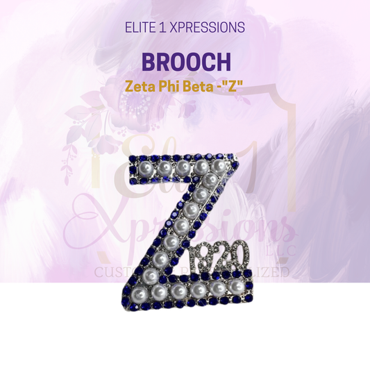 Brooch ~ Zeta Phi Beta -"Z"