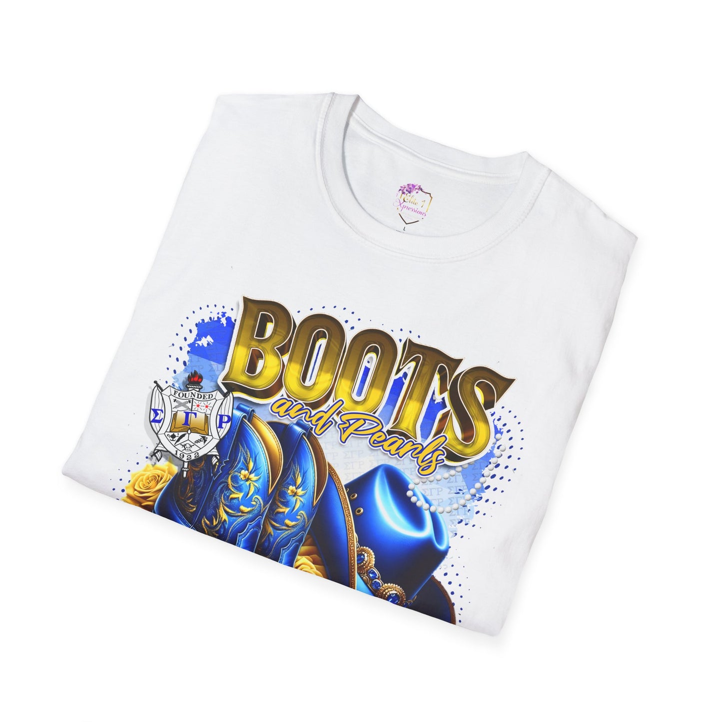 Unisex Boots & Pearls Unisex Tshirt ~ Sigma Gamma Rho