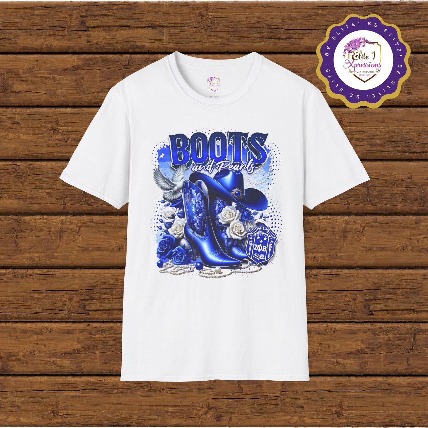 Boots & Pearls Unisex Tshirt ~Zeta Phi Beta