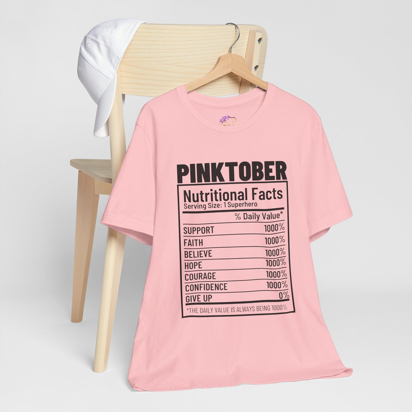 Pinktober Facts (Black Letters)Jersey Tee