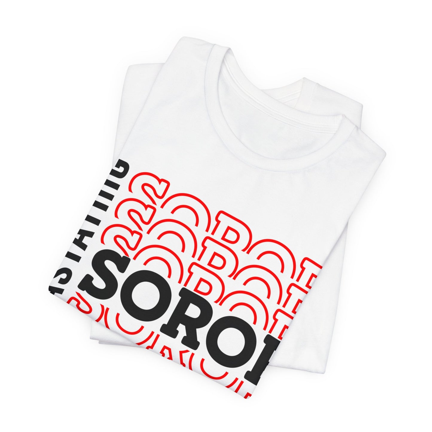 Soror Stacked "Devastating"~ Unisex Jersey Short Sleeve Tee