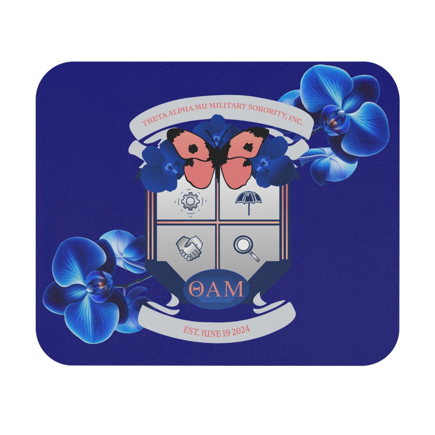 Theta Alpha Mu Mouse Pad (Blue)