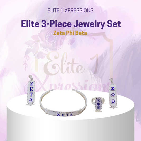 Elite 3-Piece Jewelry Set ~ Zeta Phi Beta