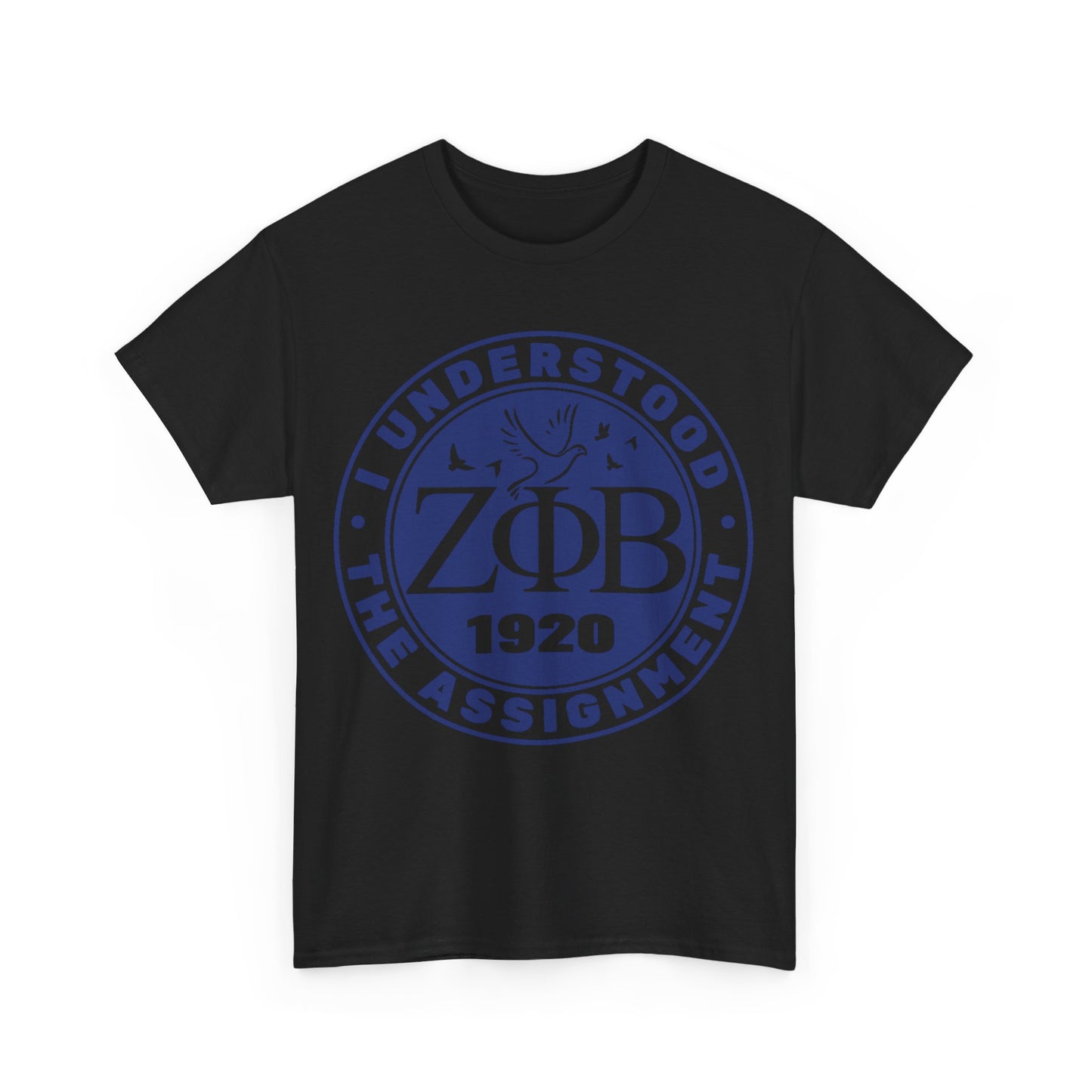 Zeta Phi Beta "I Understood the Assignment" T-Shirt (Black)