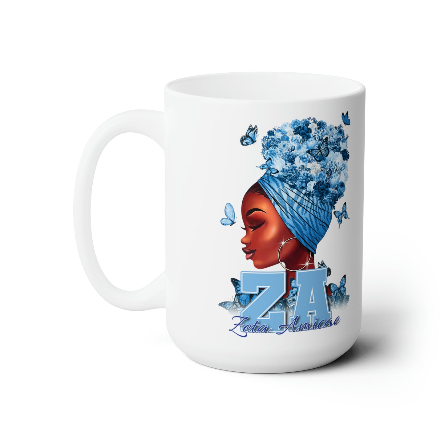 Mug ~ Zeta Amicae Wraps & Butterflies (White)