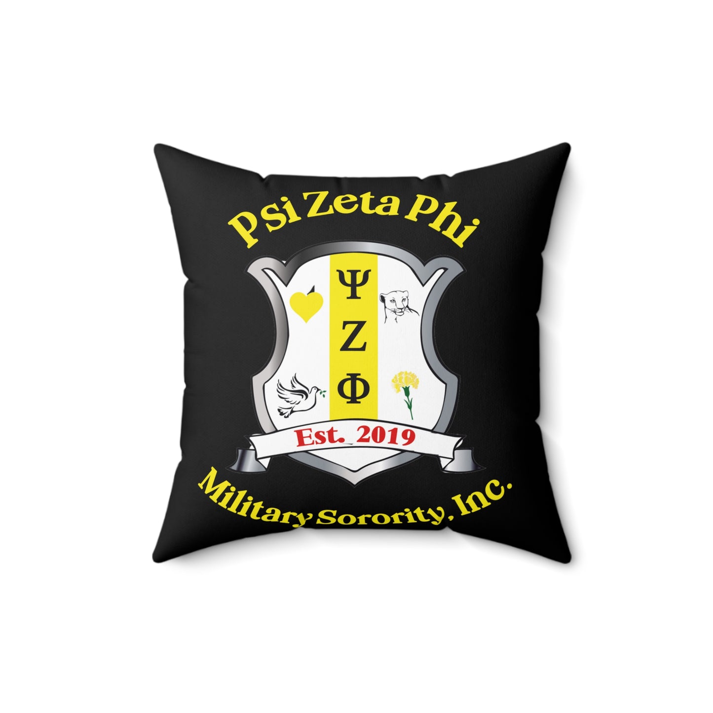 Psi Zeta Phi Square Pillow