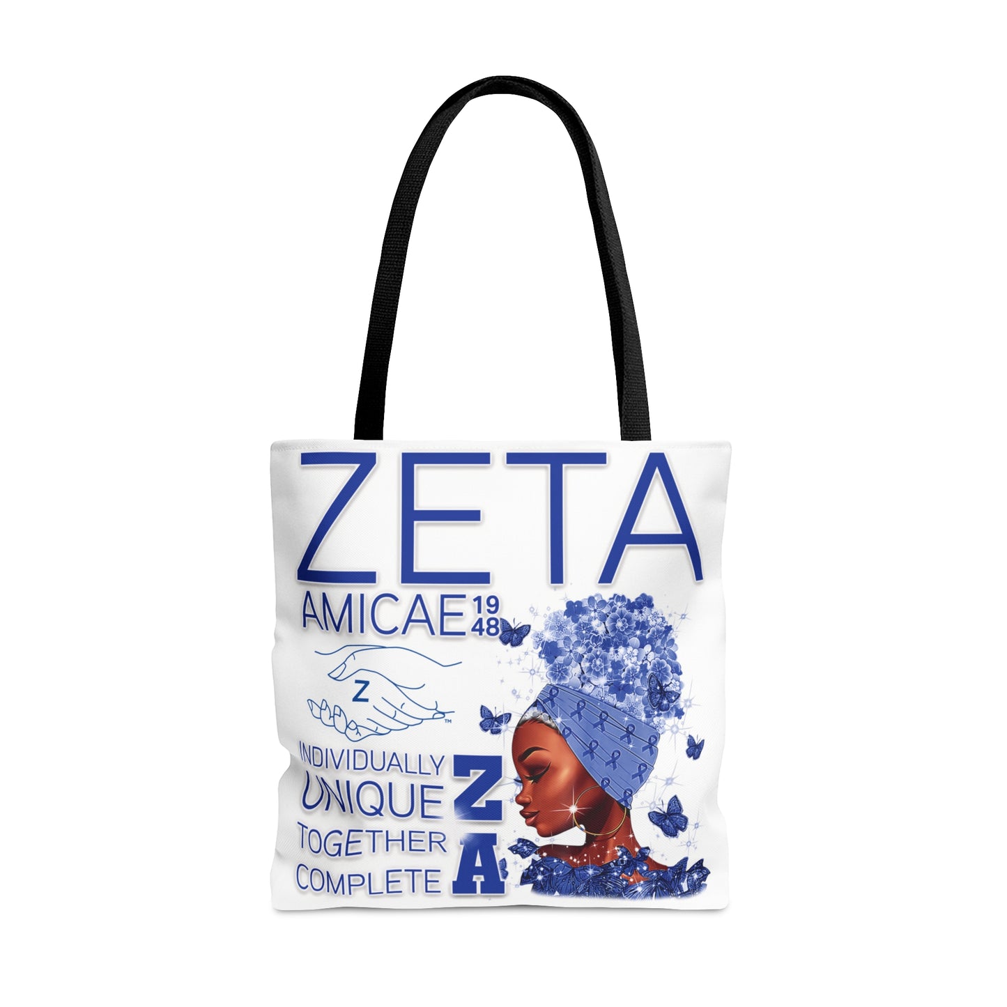 Tote Bag ~ Zeta Amicae Wraps, Words & Butterflies Tote Bag