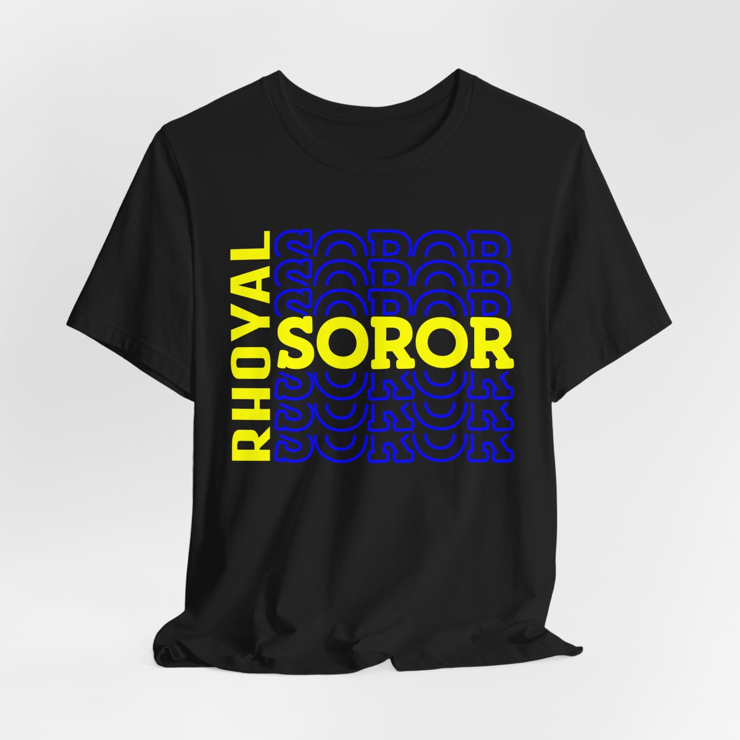 Soror Stacked "Rhoyal"~ Unisex Jersey Short Sleeve Tee