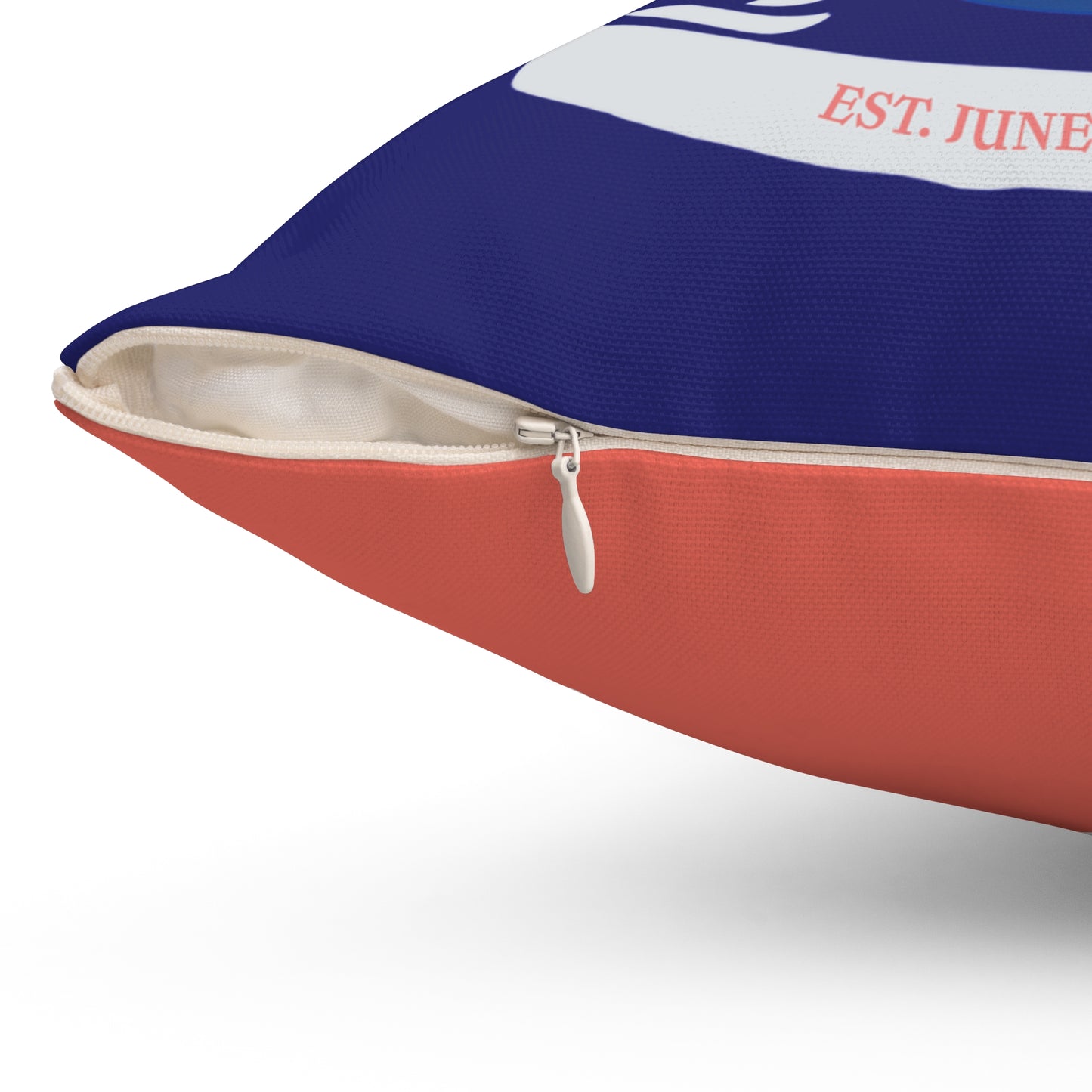 Theta Alpha Mu Square Pillow (Navy Blue)