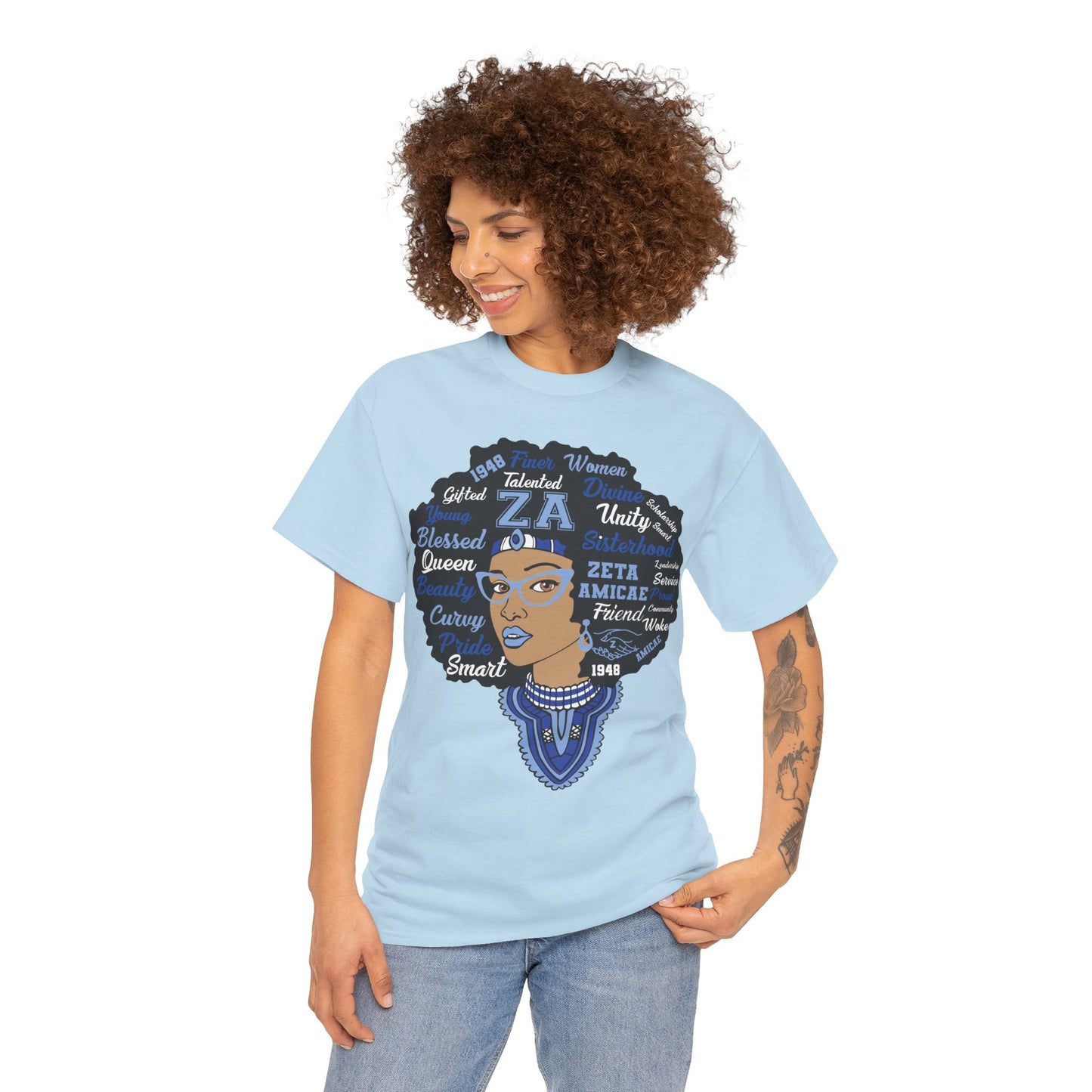 Zeta Amicae "Word Head Shot" T-Shirt