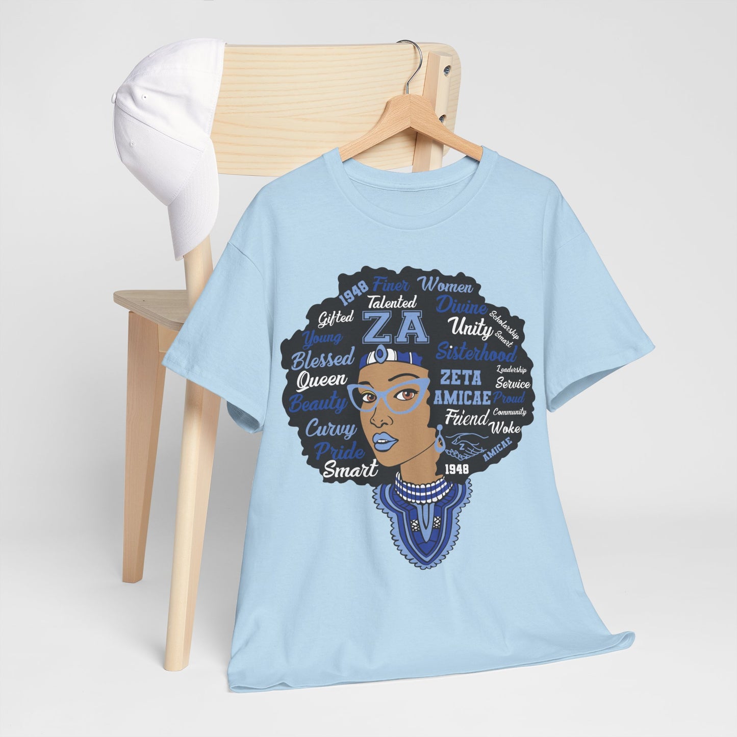 Zeta Amicae "Word Head Shot" T-Shirt