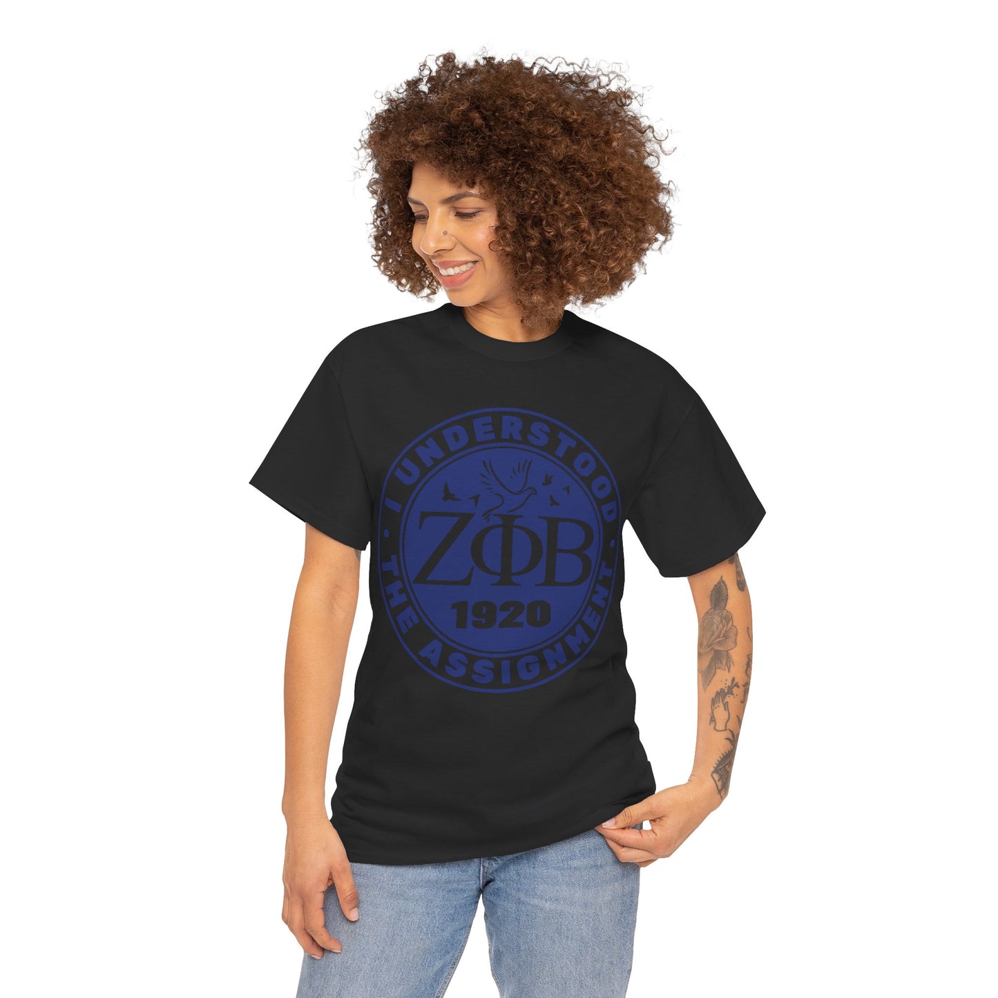 Zeta Phi Beta "I Understood the Assignment" T-Shirt (Black)