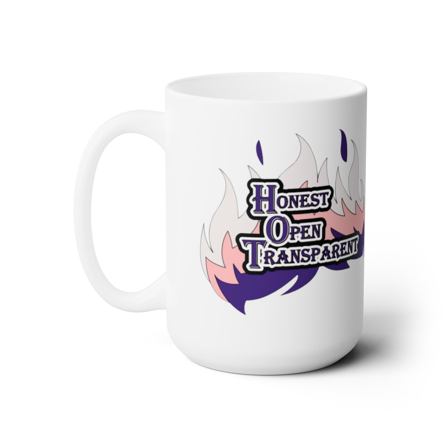 H.O.T. Honest, Open, and Transparent Ceramic Mug (White)