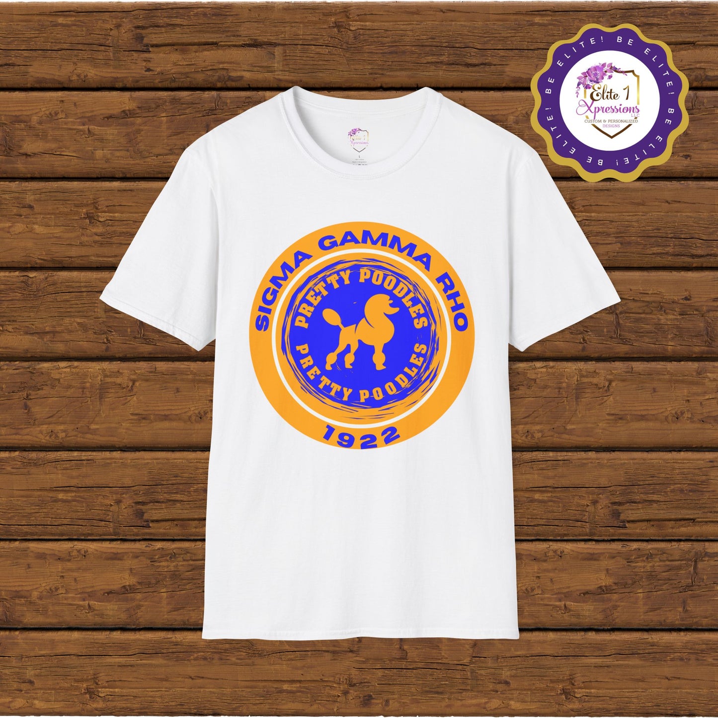 SGRHO Pretty Poodle Design - Unisex Softstyle T-Shirt