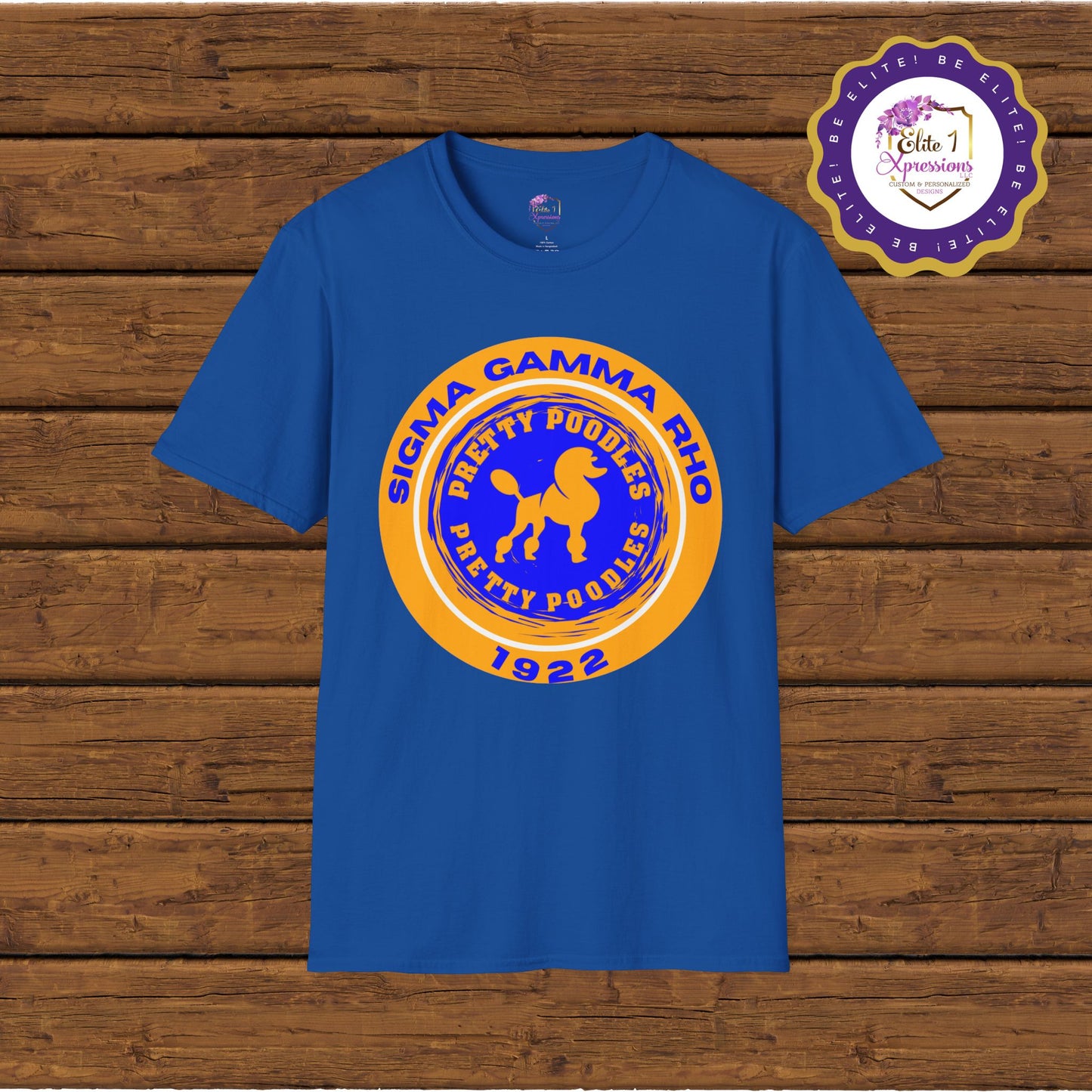 SGRHO Pretty Poodle Design - Unisex Softstyle T-Shirt