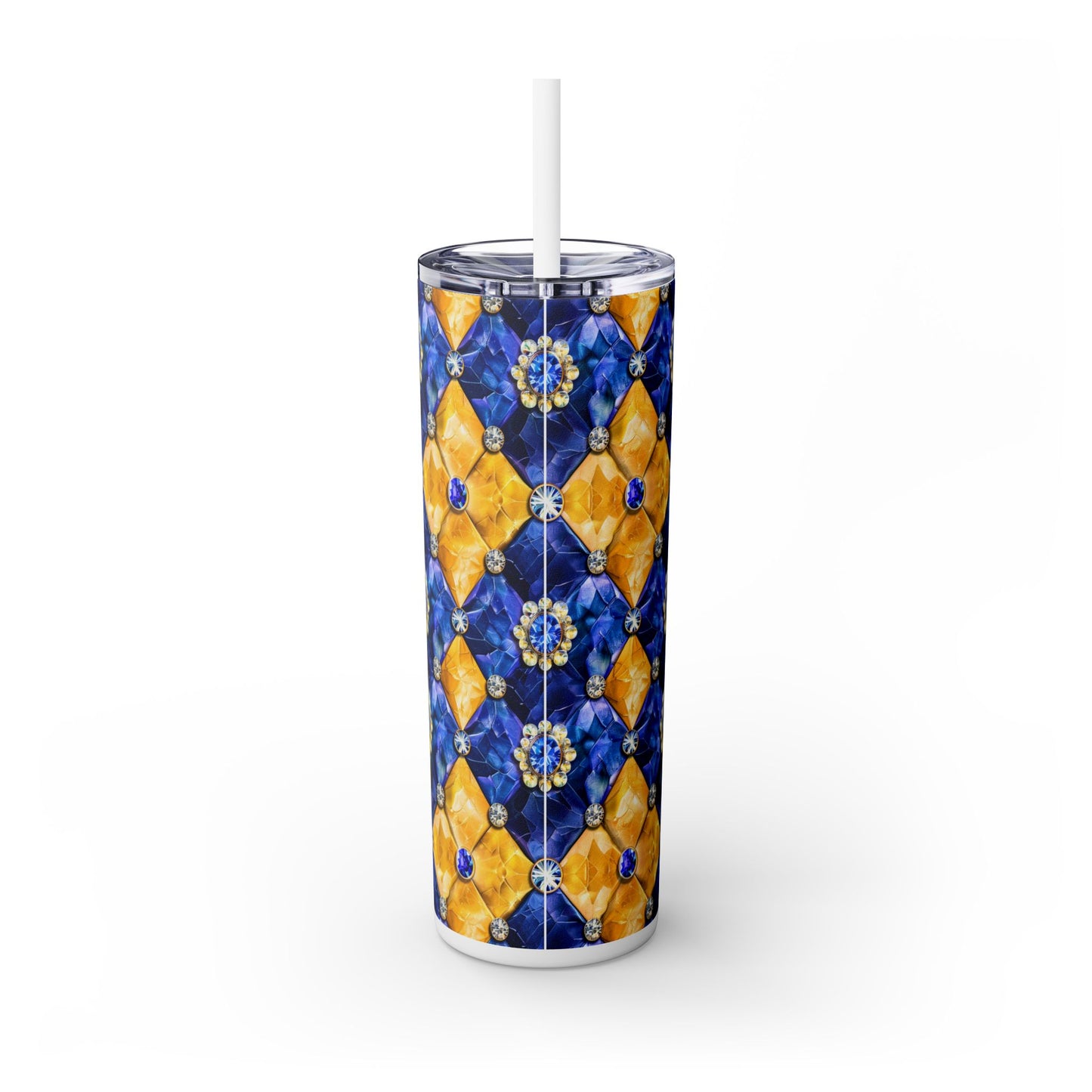 SGRHO (Purse &Poodle) Skinny Tumbler with Straw, 20oz