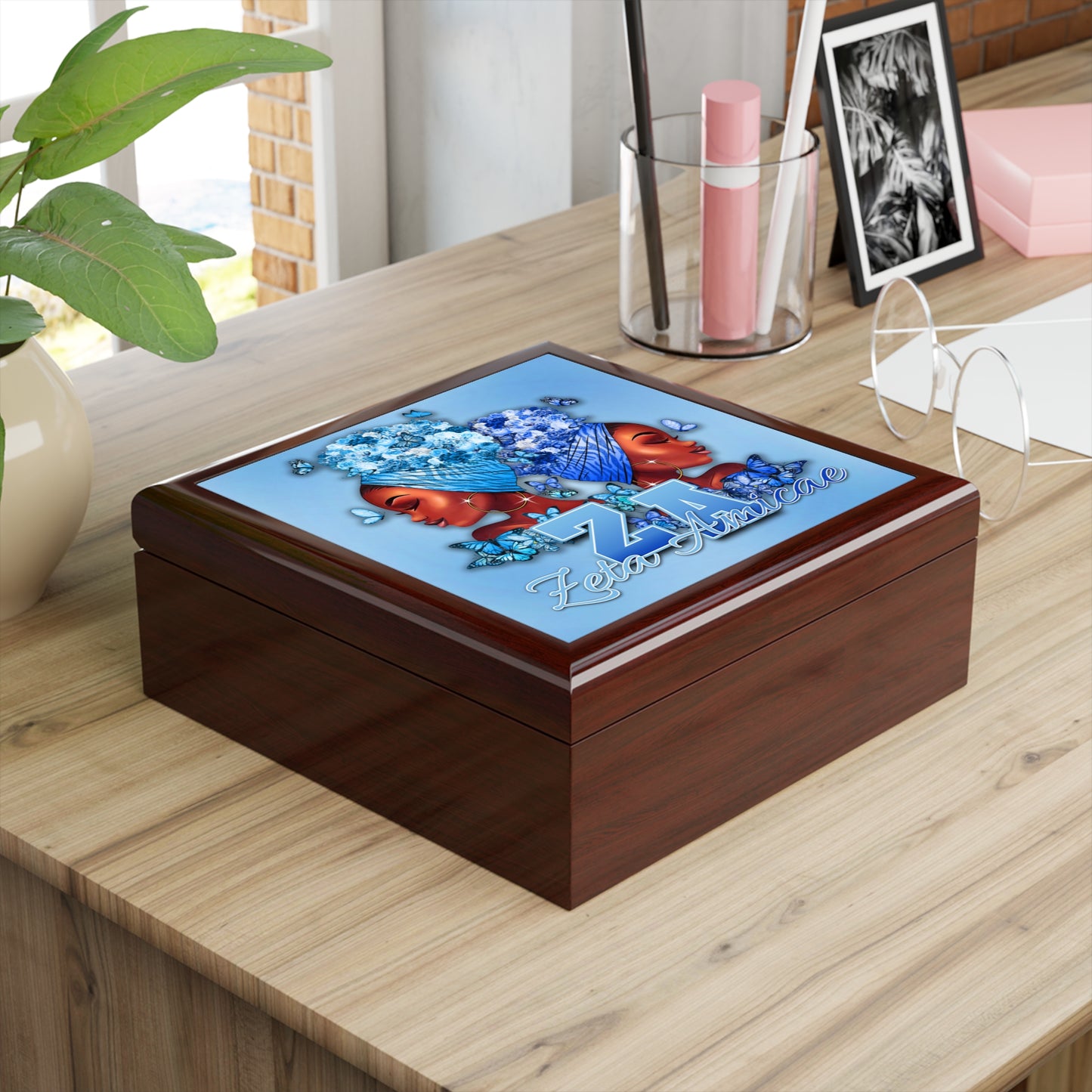 Jewelry Box ~ Zeta Amicae Wraps & Butterflies "Finer Friends"
