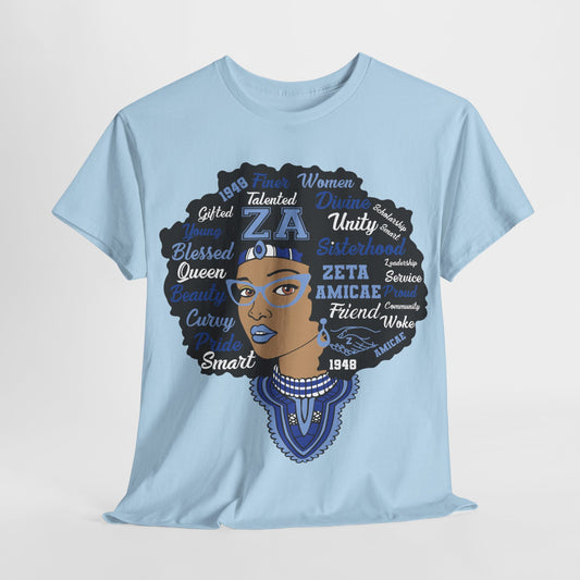 Zeta Amicae "Word Head Shot" T-Shirt