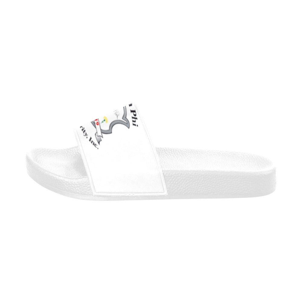 Slide Sandals ~ Psi Zeta Phi (White/White Sole)