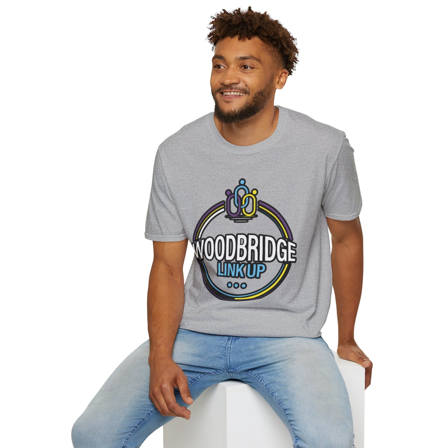 Woodbridge Link Up ~ Unisex Heavy Cotton Tee (White)