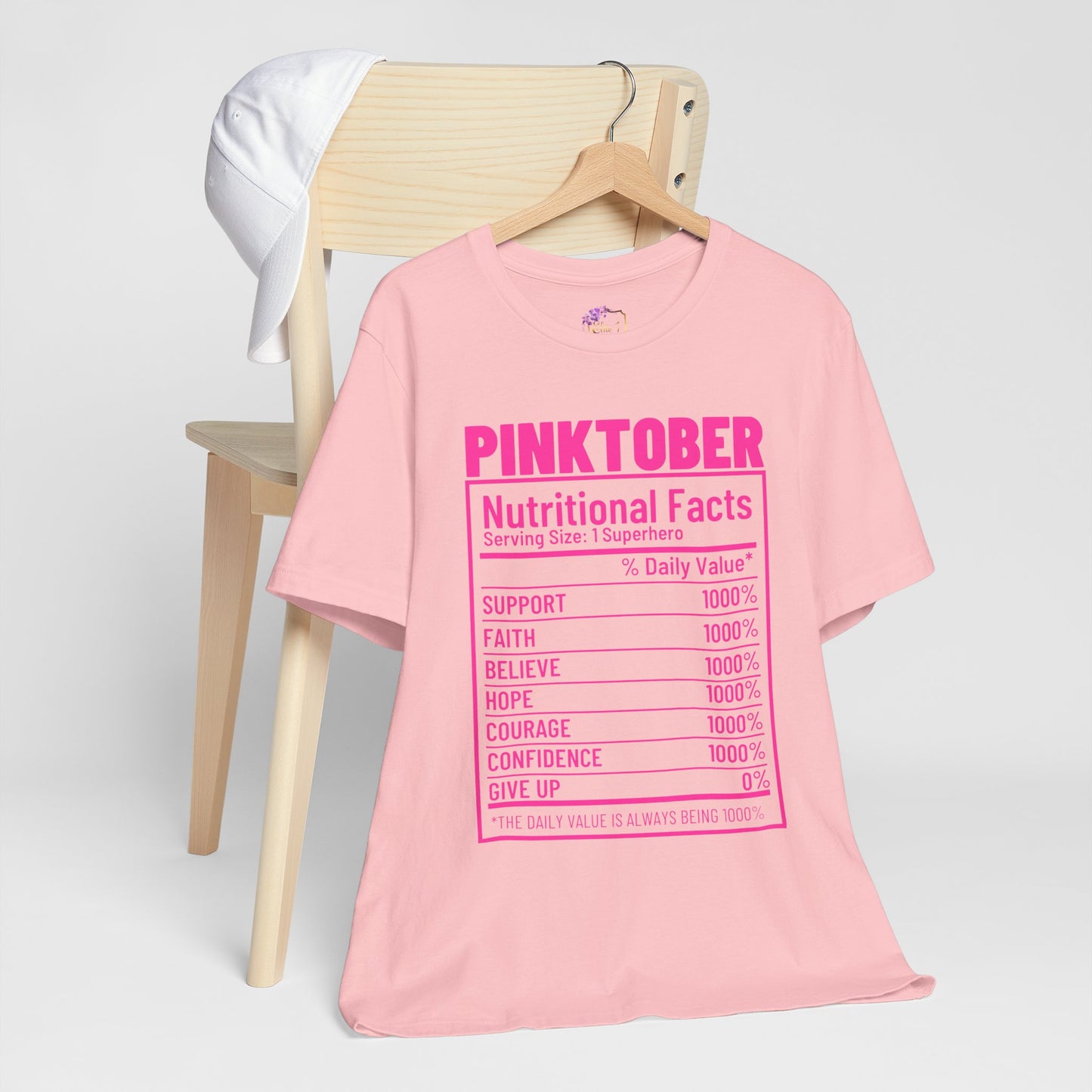 Pinktober Nutritional Facts Shirt  Pink T-Shirt