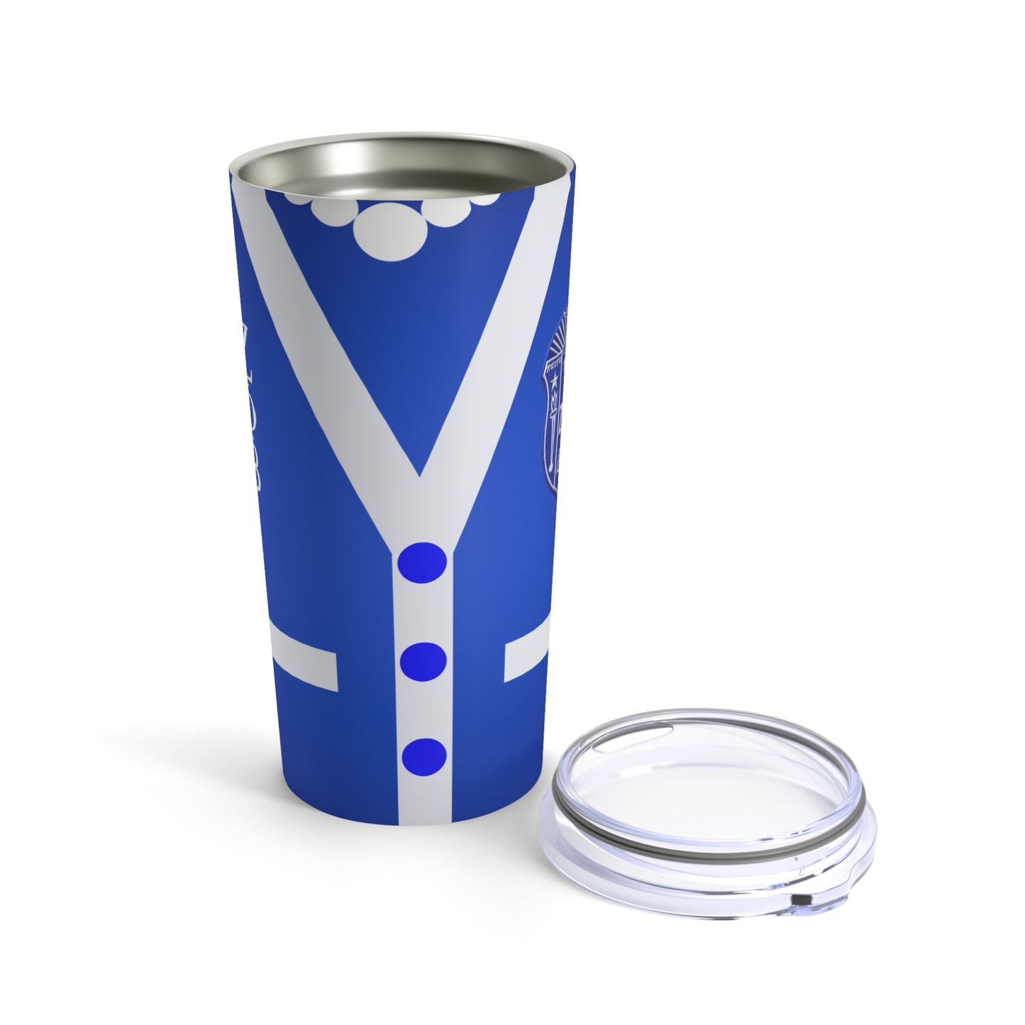 Zeta Cardigan (Blue) Tumbler 20oz