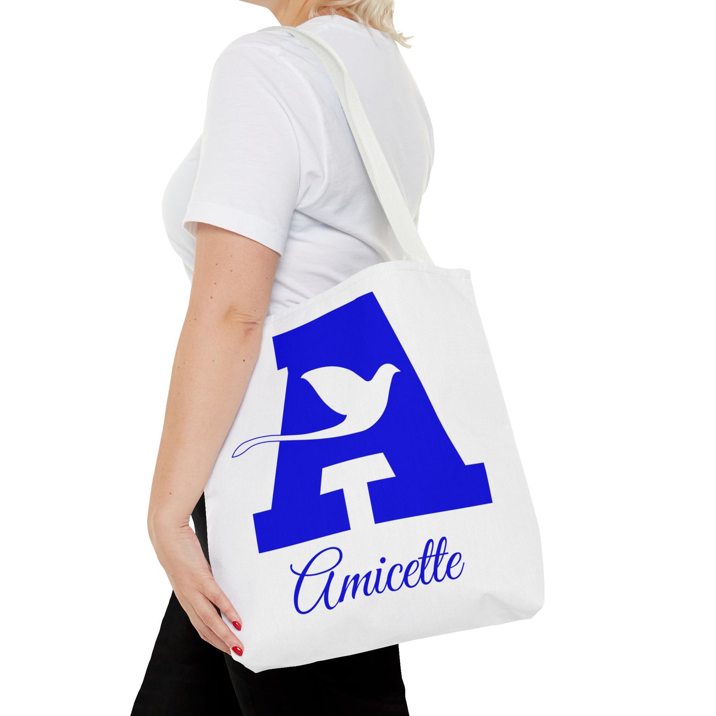 Amicette | Zeta Phi Beta Amicette | White Tote Bag