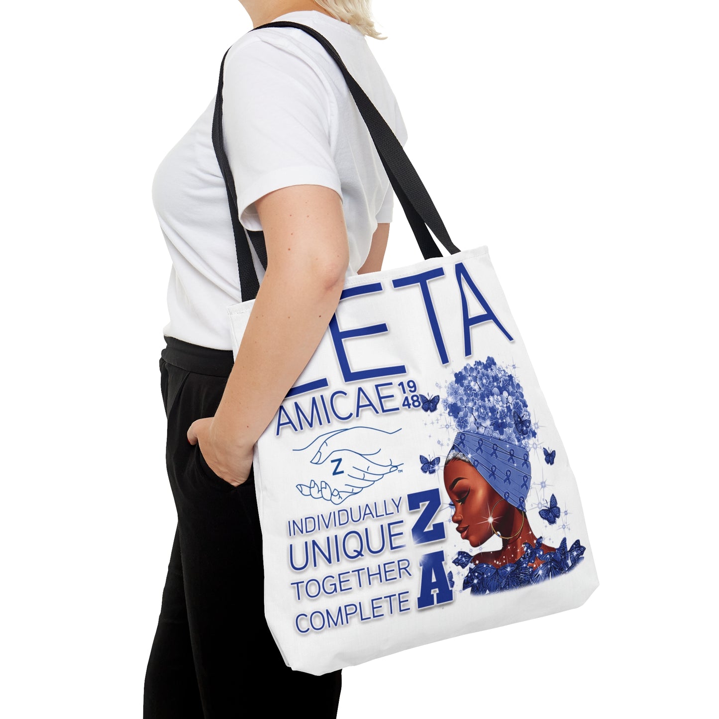 Tote Bag ~ Zeta Amicae Wraps, Words & Butterflies Tote Bag
