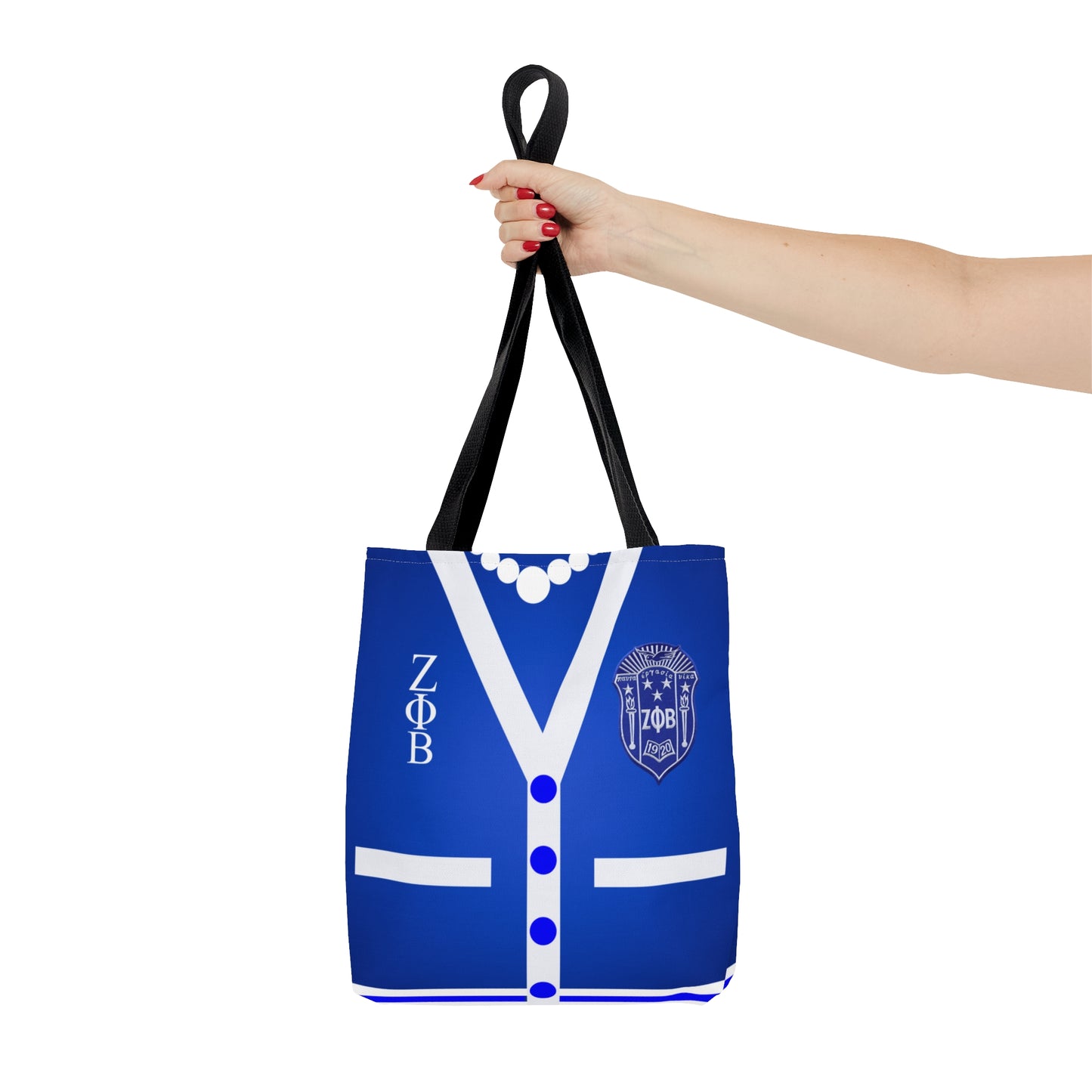 Zeta Phi Beta Cardigan (Blue) Tote Bag