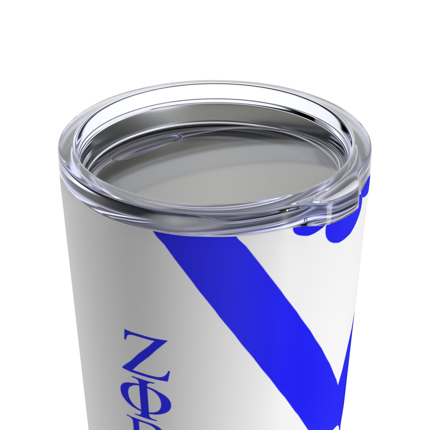 Zeta Cardigan (White) Tumbler 20oz