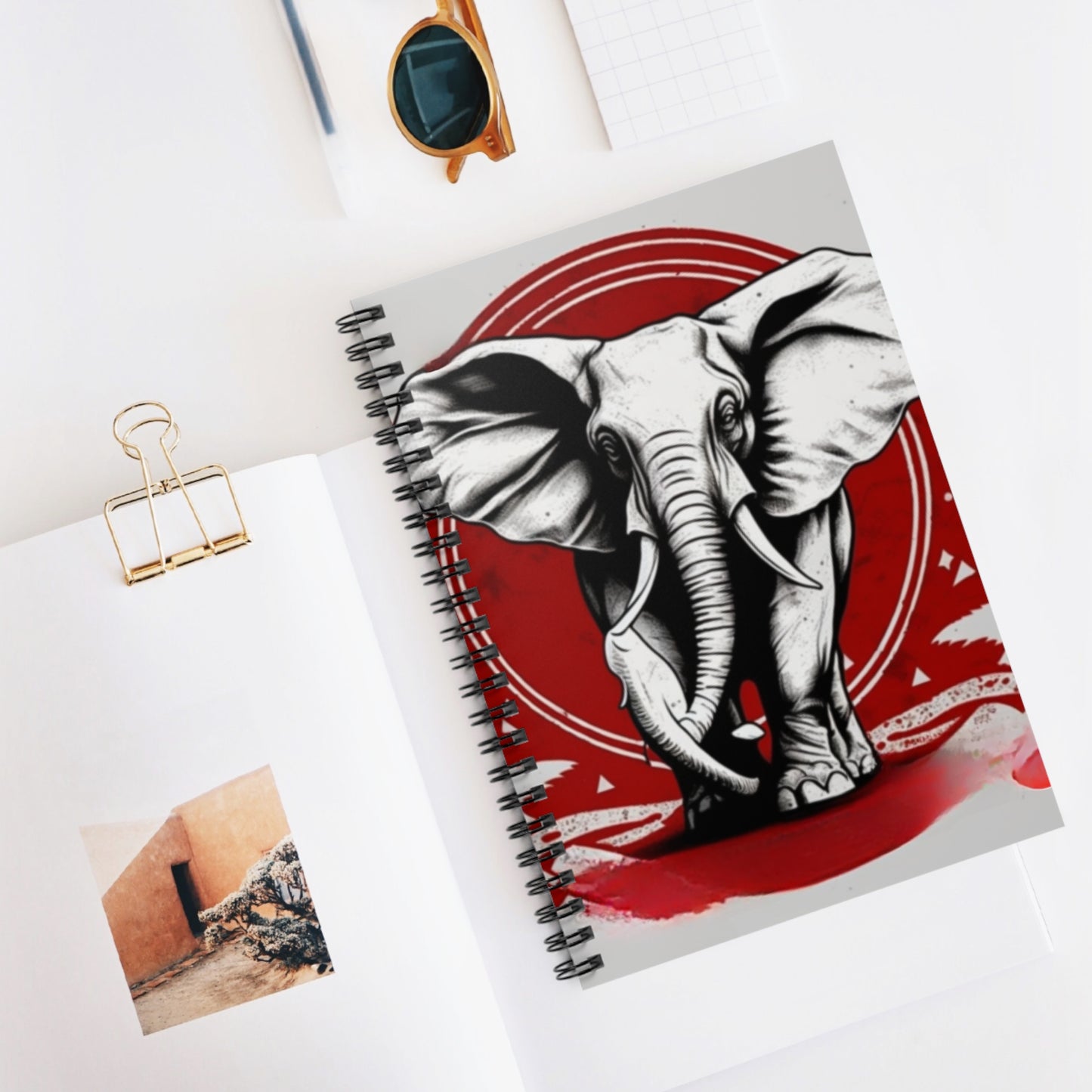 Trunks Up Spiral Notebook - Ruled Line