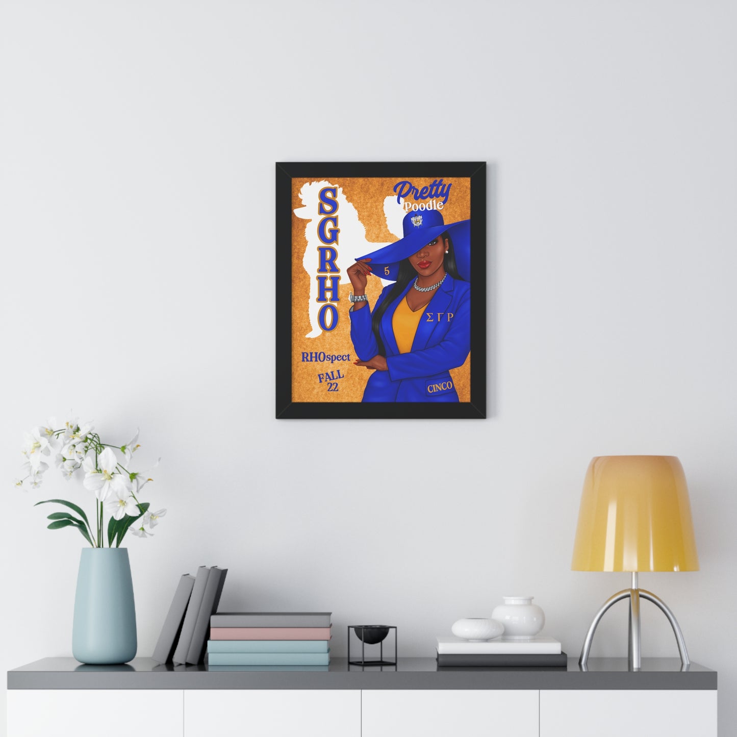 ๐๐ Sigma Gamma Rho Inspired Framed Vertical Poster