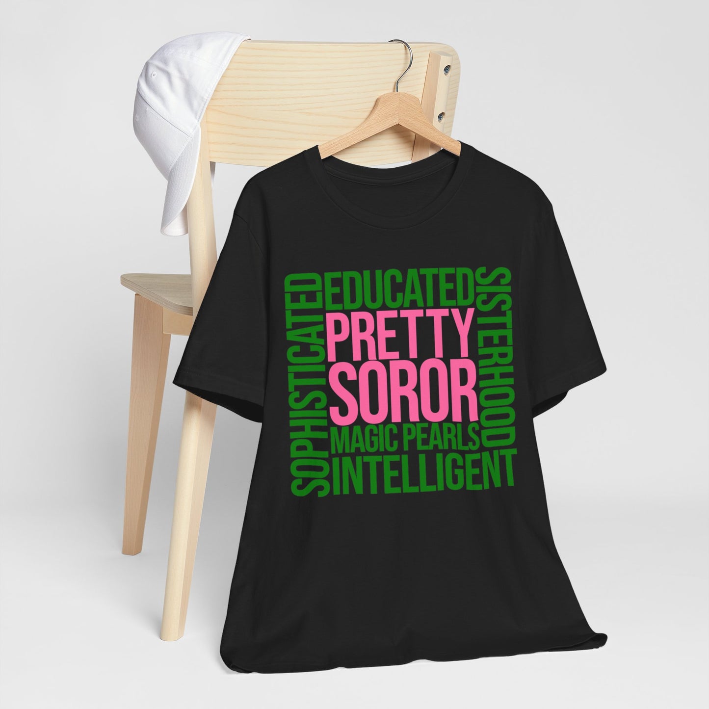 Pretty Soror (Pink n Green) ~ Unisex Jersey Short Sleeve Tee