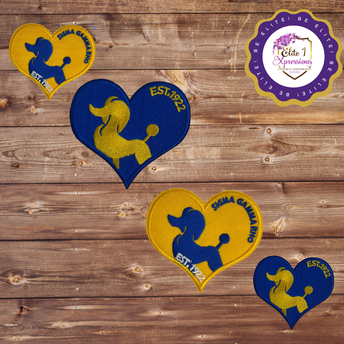 (SGRHO) Iron on/Sew on Patches, Embroidered Patch