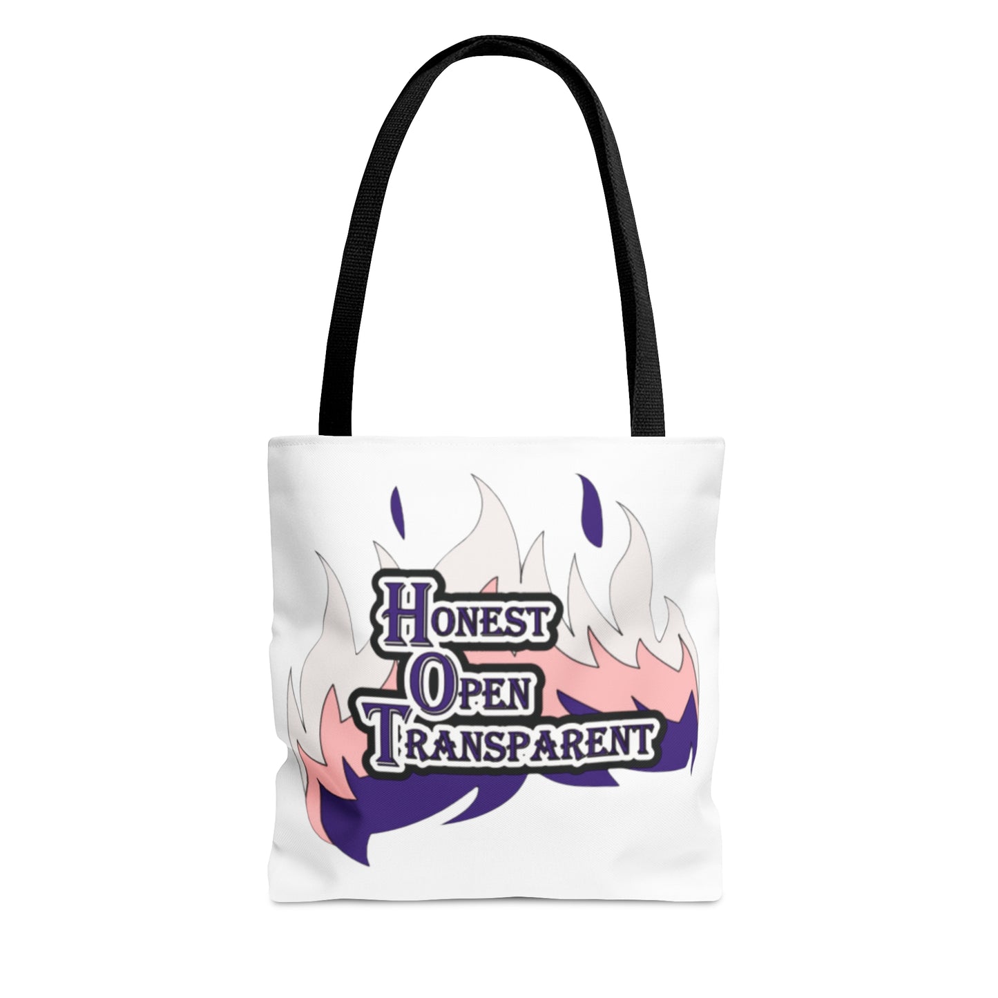 H.O.T. Honest, Open, and Transparent Tote Bag (White)