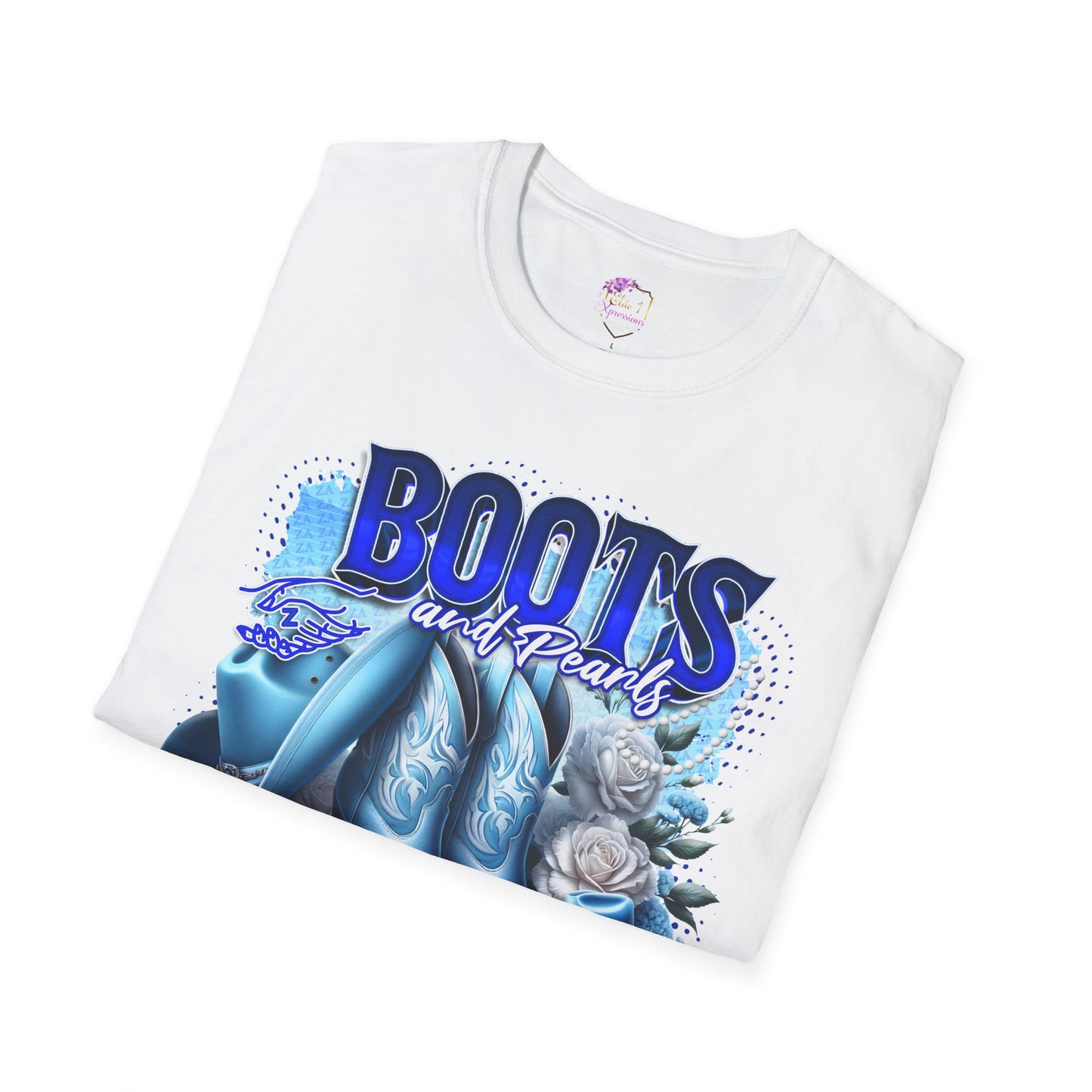 Boots & Pearls Unisex Tshirt ~ Zeta Amicae