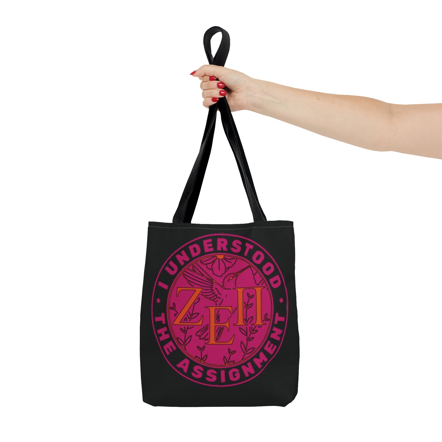 Zeta Epsilon Pi "I Understood the Assignment" Tote Bag (Black)