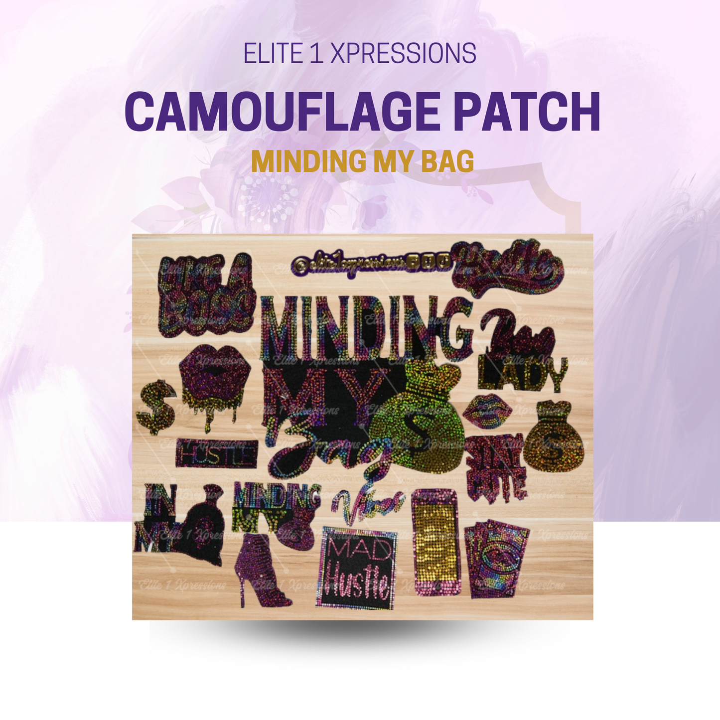 Camouflage Patch Jacket ~ Minding My Bag