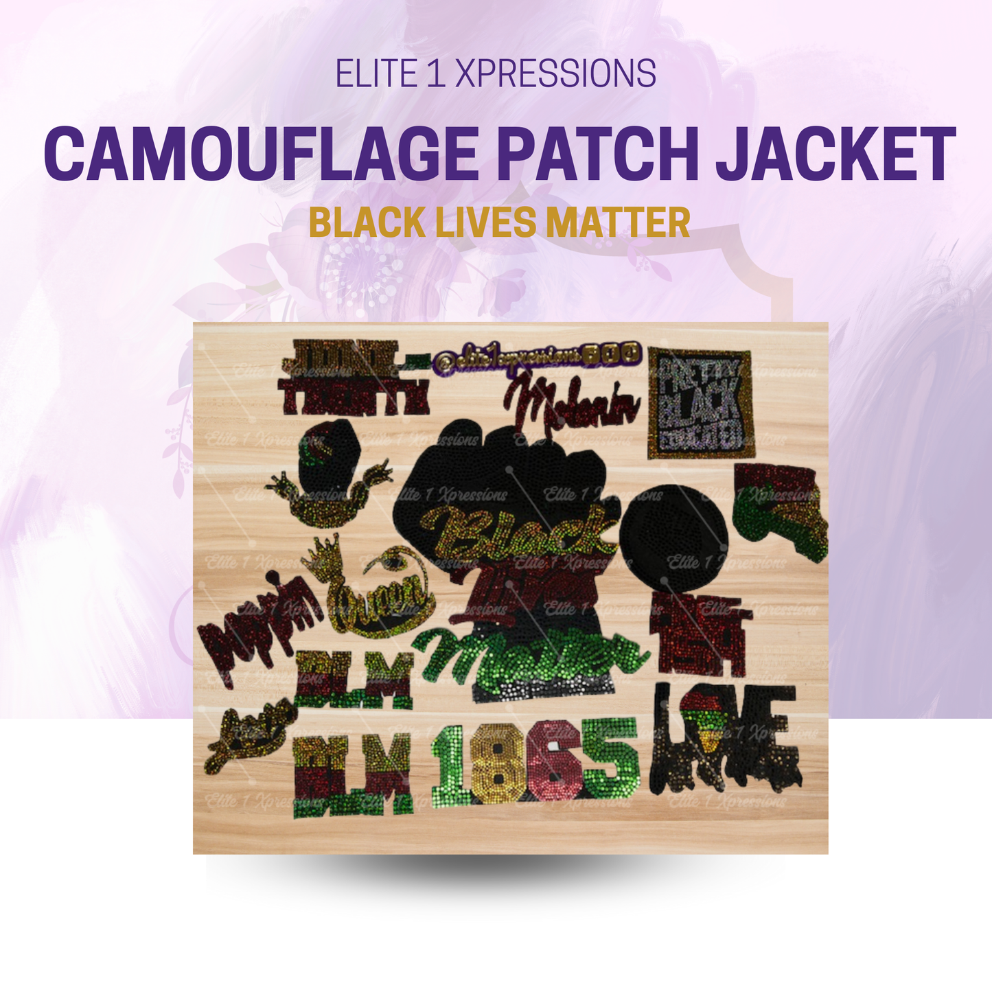 Camouflage Patch Jacket ~ Black Lives Matter