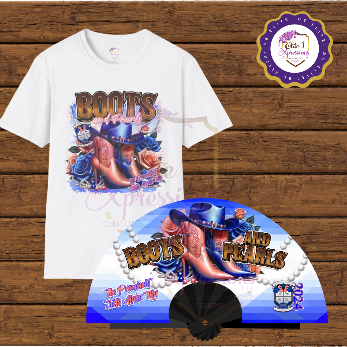 Boots & Pearls Fan & TShirt Bundle