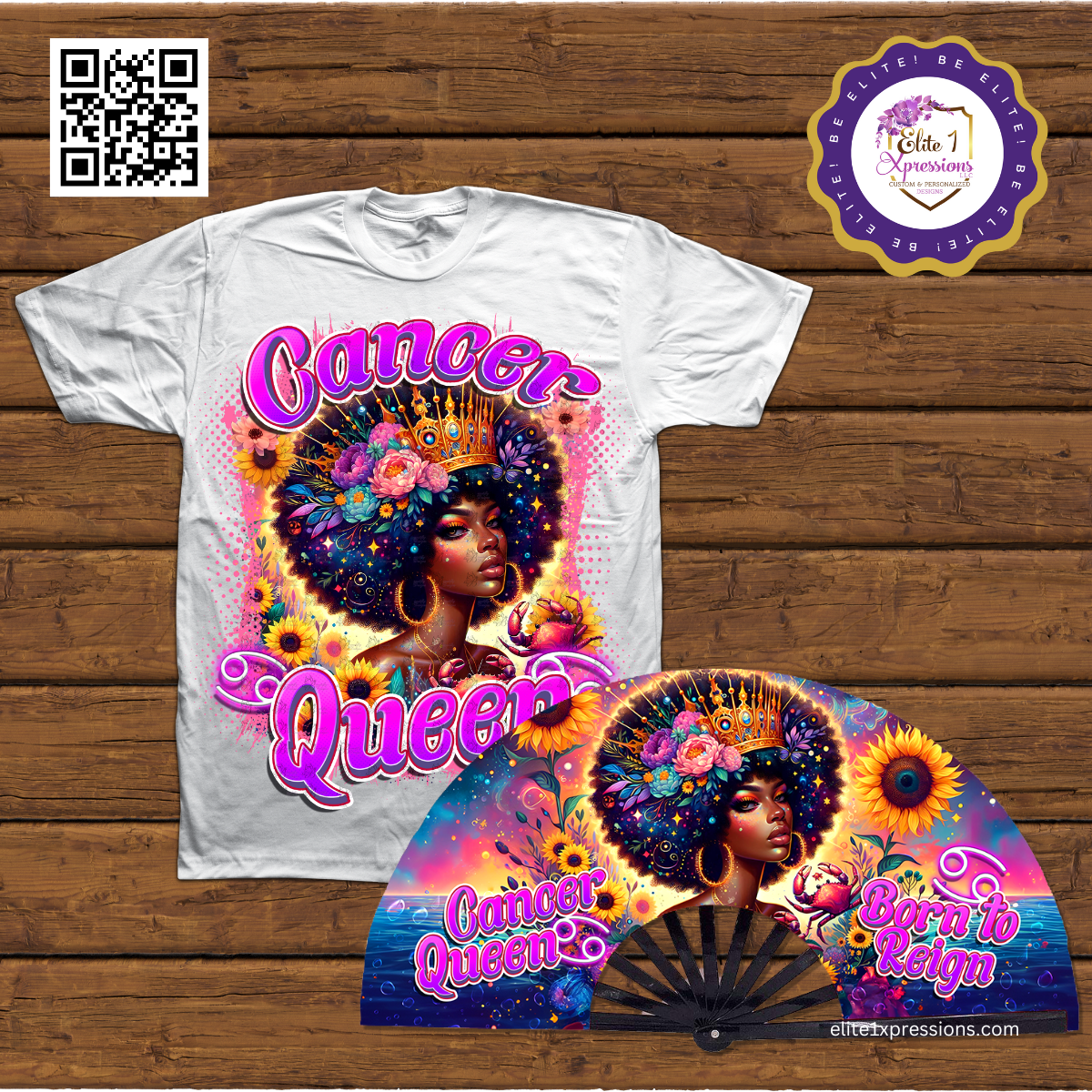 Cosmic Zodiac T~Shirt & Clack Fan Bundle
