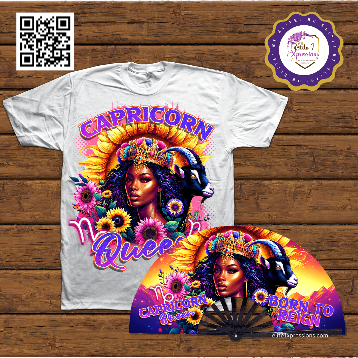 Cosmic Zodiac T~Shirt & Clack Fan Bundle