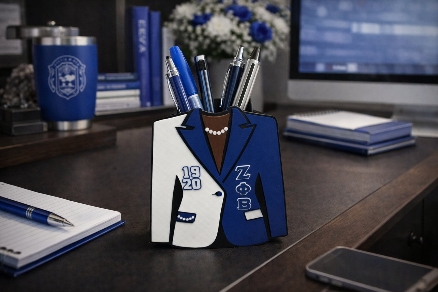 Zeta Phi Beta 3D Printed Pen & Pencil Holder