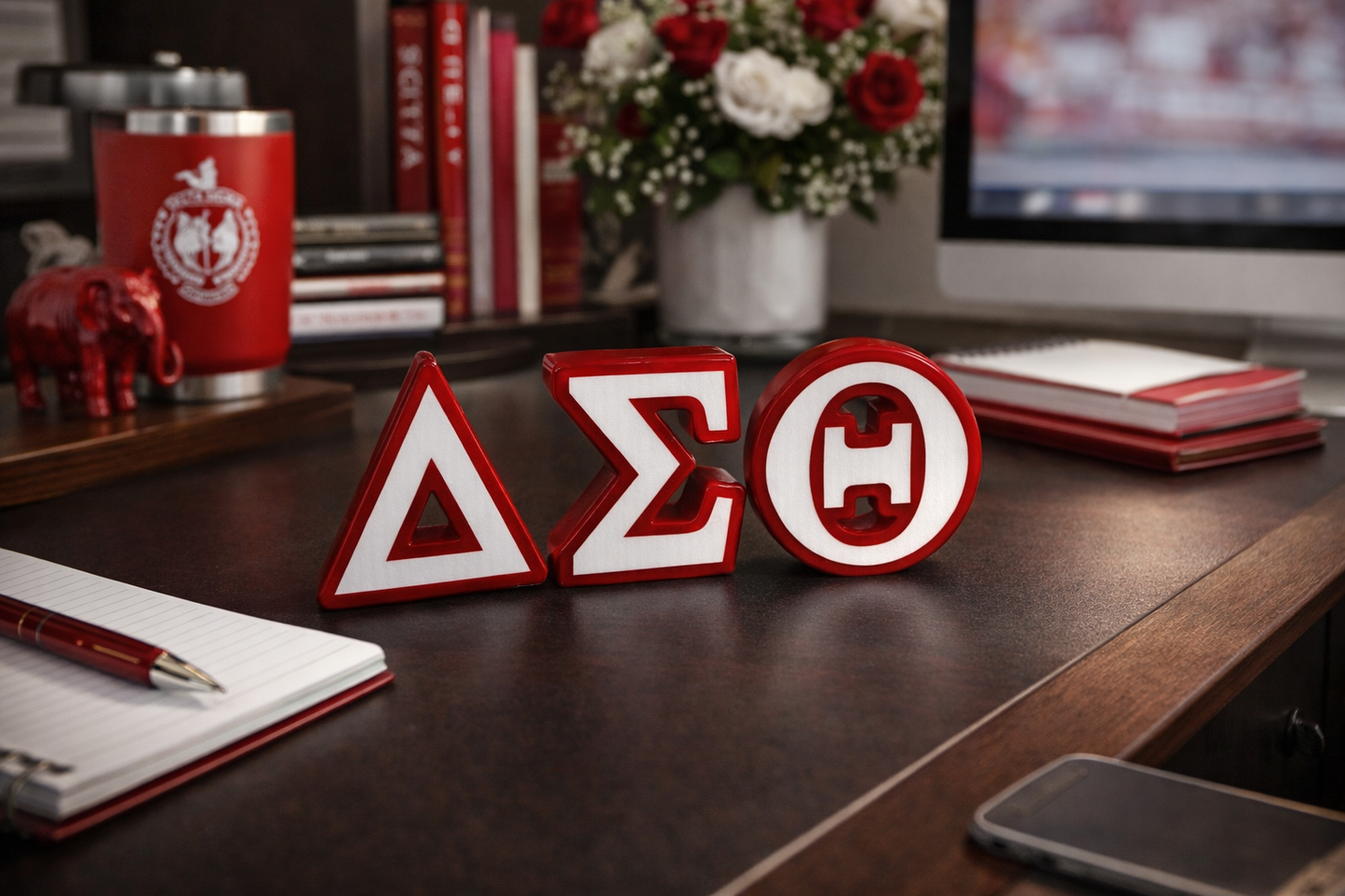 Delta Sigma Theta 3D Printed Greek Letters