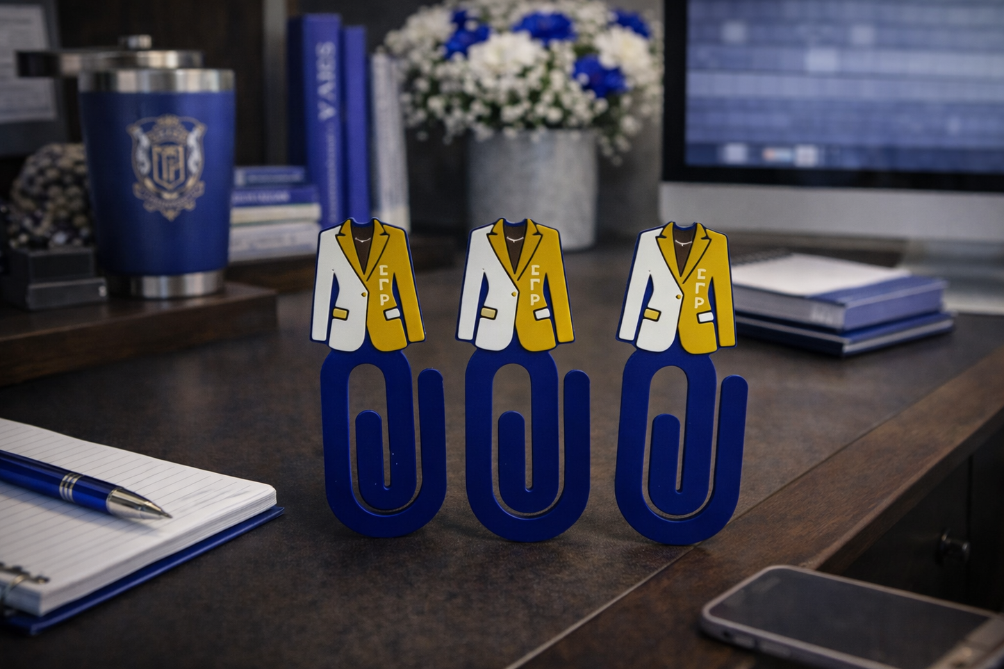 Sigma Gamma Rho 3D Printed Pen Holder + Paperclip Bundle