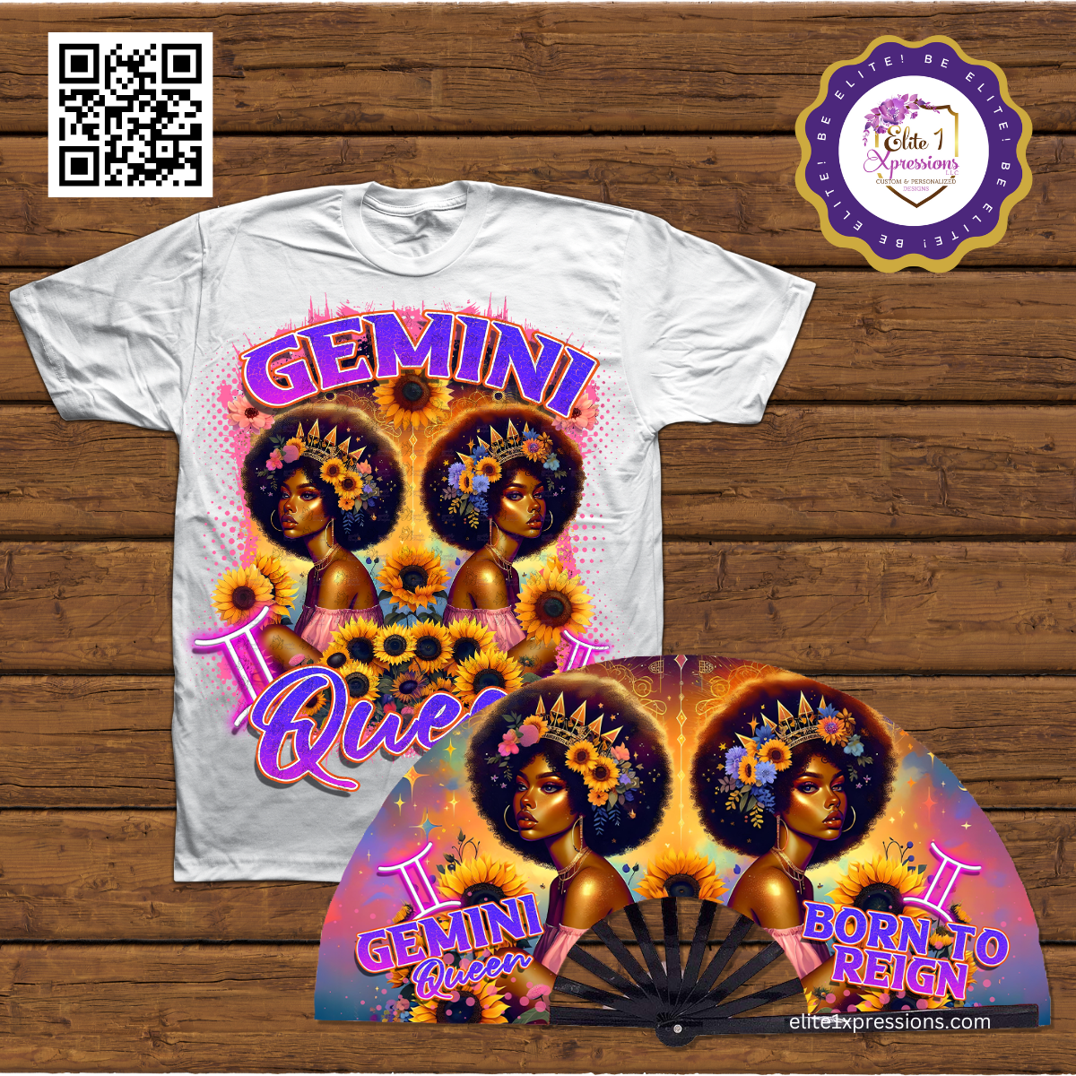 Cosmic Zodiac T~Shirt & Clack Fan Bundle